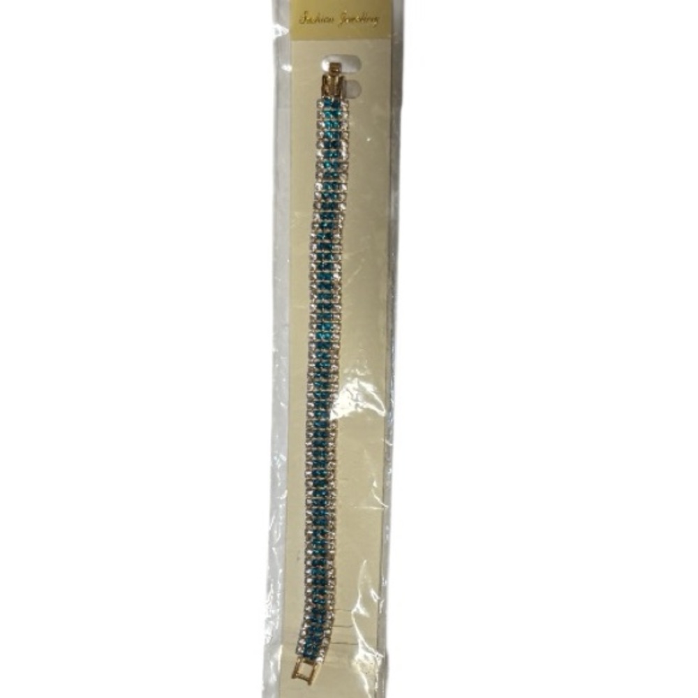 New Elegant Blue and Gold Bracelet